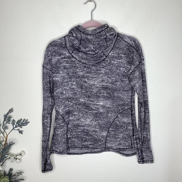 LULULEMON Forever Endeavor Pullover Rush Jacquard Black White Sz 4 {Q1} - Picture 6 of 9